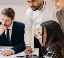 Équipe data confiante